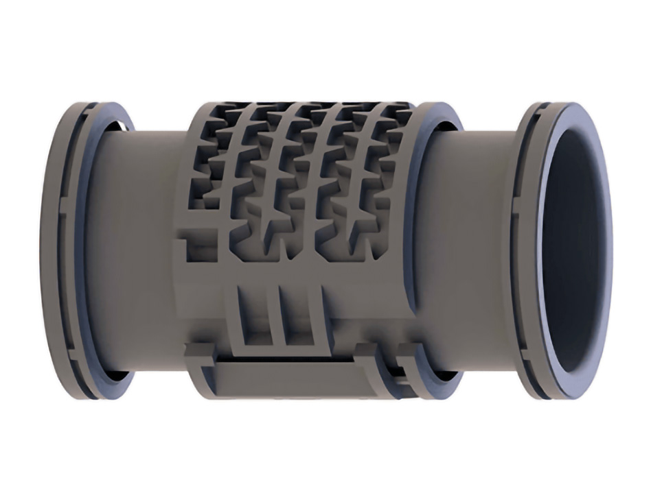 Tubería de goteo instalada en jardín